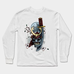 Samurai full moon Long Sleeve T-Shirt